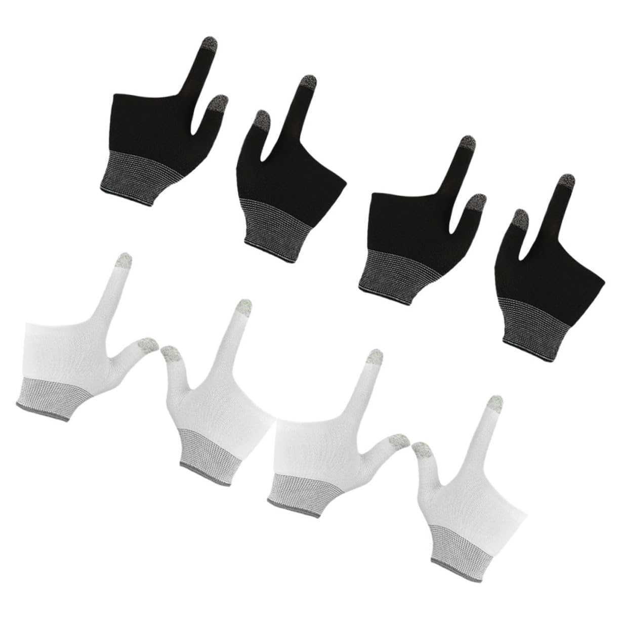 KESYOO Gaming Gloves Finger Holes 2-Finger Touchscreen Gloves for Enhanced Gaming Experience