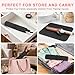 AMIJEAL Oversize Silicone Heat Resistant Mat for Hair Tools, Curling Iron Flat Iron Hair Straightener Holder Mat, Portable Hot Tools Cover Pad for Travel Vanity Salon(14.2