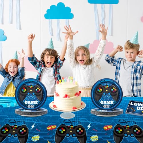 Gisgfim MM1739COM Video Game Party Supplies Tableware Set thumb #5