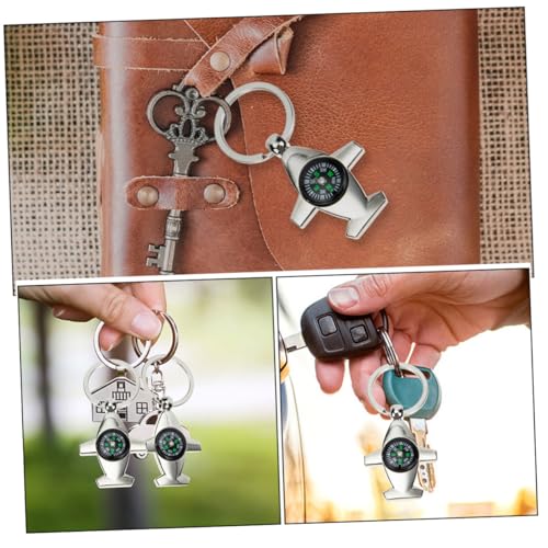 Juego de 4 brújulas pequeñas para camping y senderismo miniatura 5