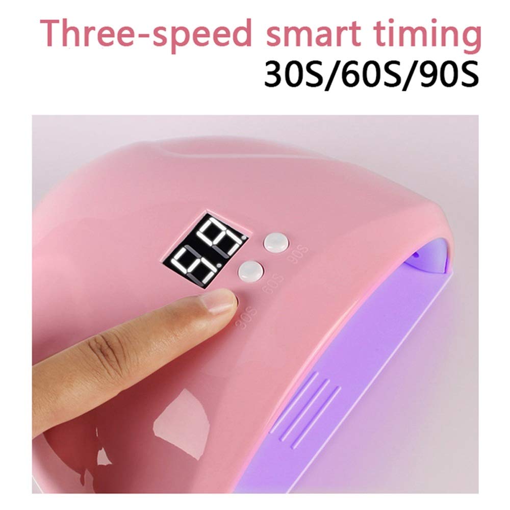 FAXIOAWA Essiccatore per Unghie da 36 W Lampada a LED Asciugatore per lacca Gel USB Lampada polimerizzante per Manicure Lampada per Unghie a LED per Tutti Gli smalti per Unghie