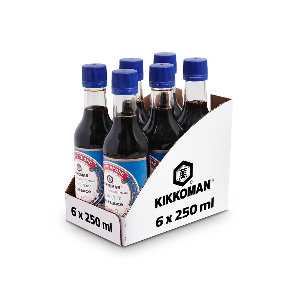 KIKKOMAN Salsa de Soja Sin Gluten 6x250ml