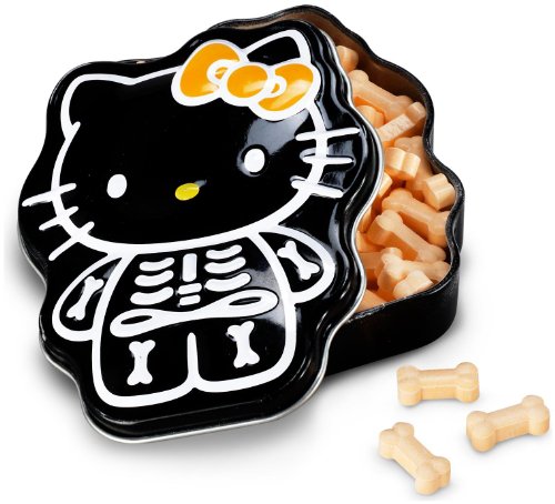 Hello Kitty Candy Tin Sour Orange Skelly Bones