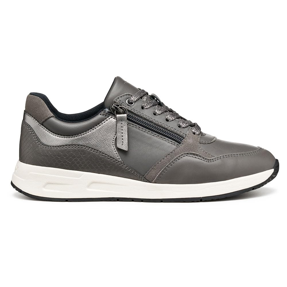 Geox Women's D Bulmya Trainers, Gray, 6 UK