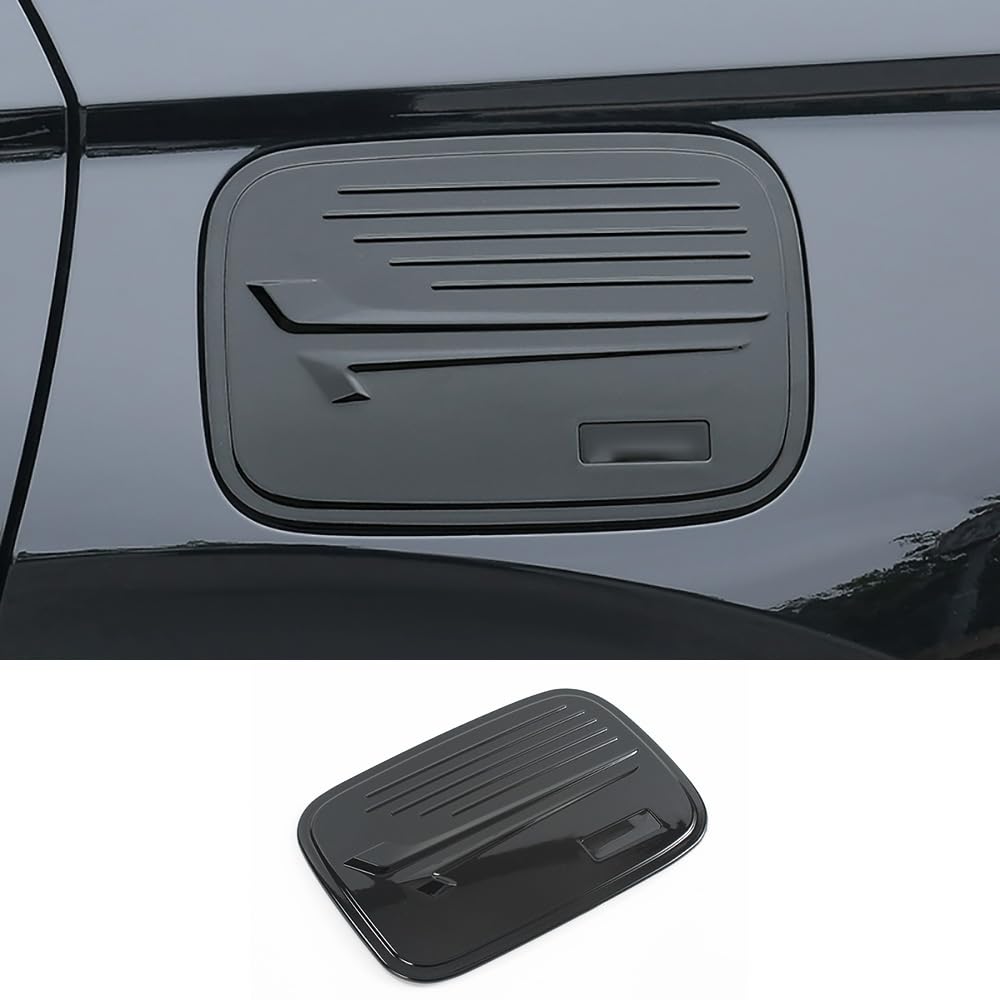 Auto Parts Compatible with Honda CR-V CRV 2025 2024 2023Gas Fuel Tank Cover Trim (Glossy Black) ABS 1PC