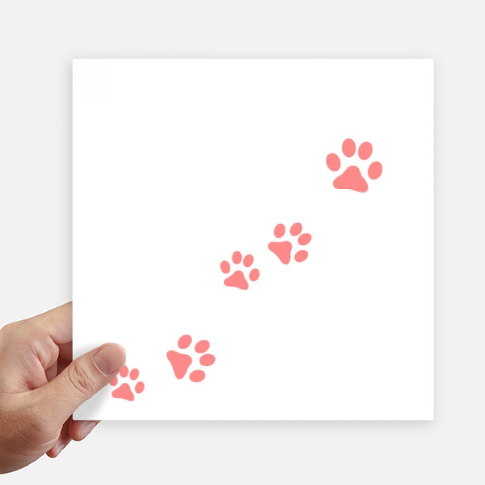 Sticker chat meow patte rose pour masquer les rayures