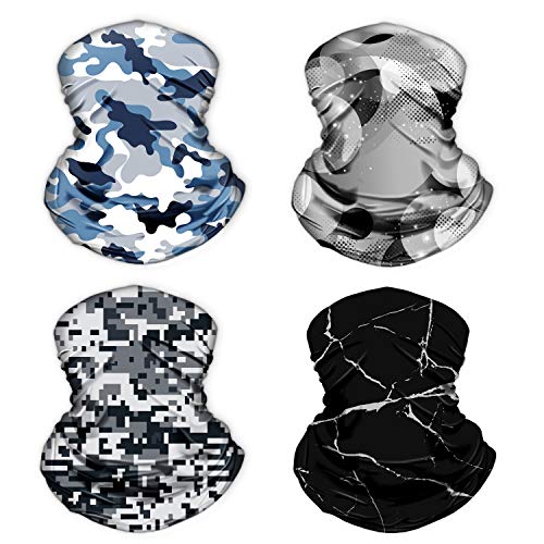 MOBUR Magic Headband Elastic Seamless Bandana Scarf with Adjustable Tie Behind Head Straps UV Resistence Sport Headwear Boho Series for Hiking Riding Motorcycling