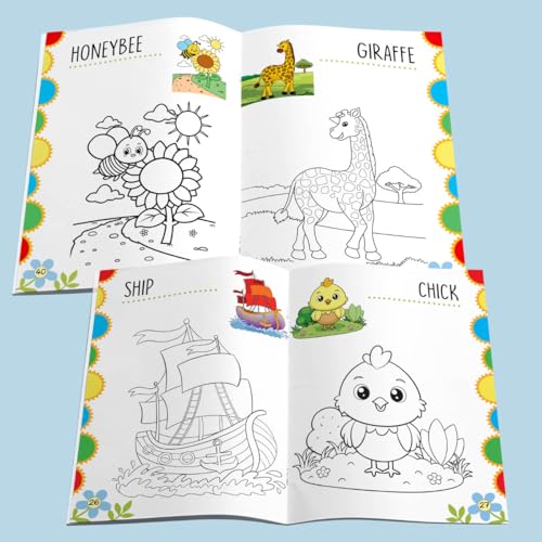 Image of Jumbo Colouring Book 2 - Activity Coloring Book - Gift to children for painting, drawing and colouring with reference guide - Colouring Activities - Age 3+
