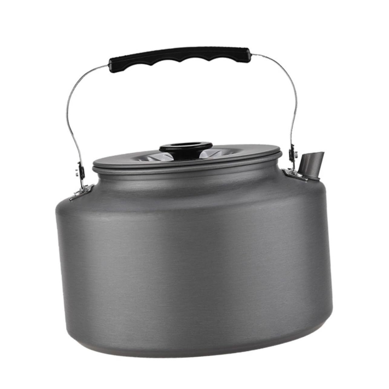 Abaodam Outdoor Camping Kettle Lightweight Portable Tea Pot for Hiking and Picnics Heat Insulated Handle Durable Construction for Outdoor Adventures