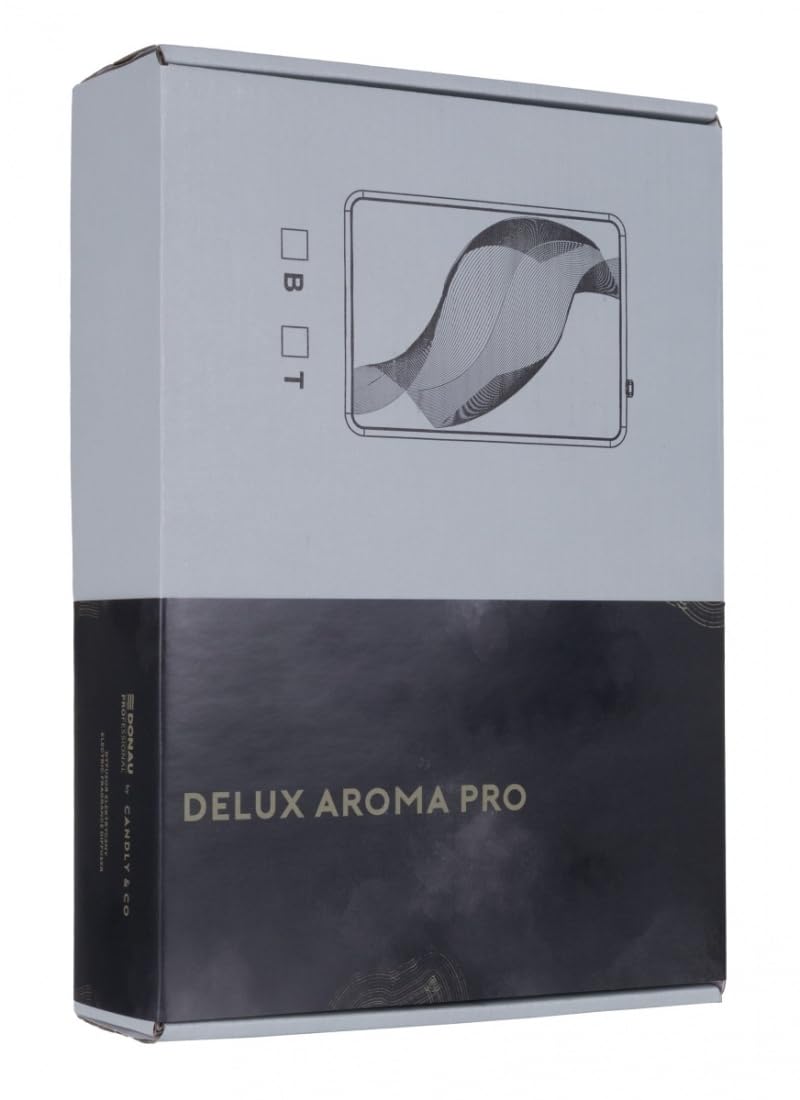 by CANDLY&CO Delux Aroma Pro Diffuseur électrique/Parfum/Désodorisant maison/Efficacité et intensité/échantillon + 3 testeurs/Anthracite