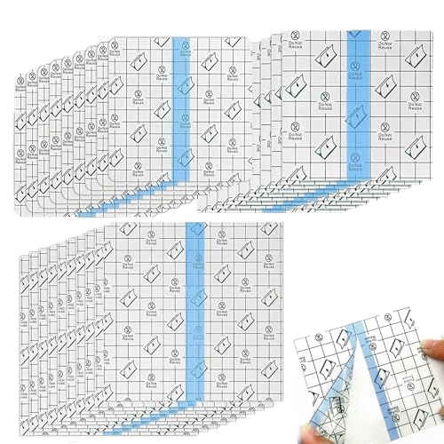 120 Piezas De Apositos Adhesivos Impermeables En 3 Tamaños: 5×5cm, 10×10cm Y 15×15cm Second Skin Tattoo Para Herida, Tatuajes, Deportes, Natación, Ducha, Anti-Alérgica