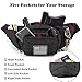 Vdones Tactical Fanny Pack Gun Holster Concealed Carry Pistol Military Tactical Waist Bag Waterproof Molle EDC Pouch with USA Flag Patch