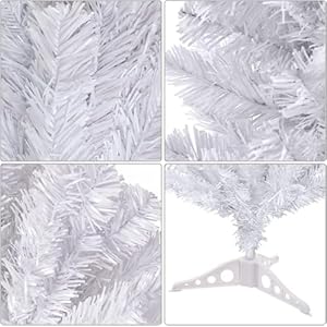 Christmas tree with plastic stand3 feetpvc white  urban country home decor
