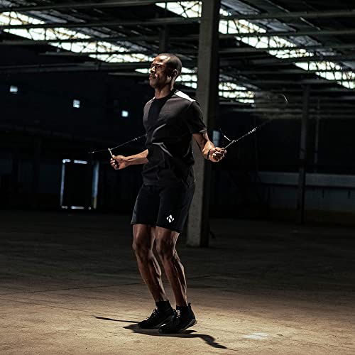 Corda de Pular de CrossFit Speed Rope Cabo de Aço Com Giro