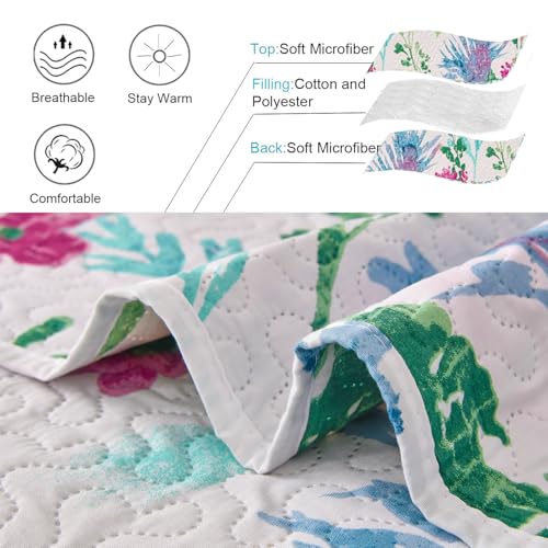 Image of Hailea 3 Piece Daybed Cover Twin Size Daybed Bedding Sets Grey Blue DayBed Cover Plaid Patchwork Bedspread Coverlet for Twin Bed with 2 Standard Shams,39 inchx75 inch