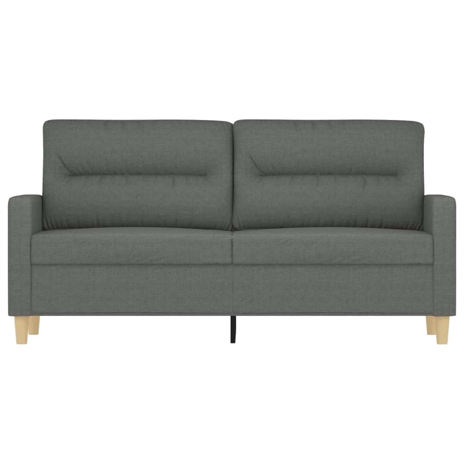 Gecheer Divano a 2 Posti Grigio Scuro 140 cm, Divani Moderni Moderno Imbottito, Sofà per Soggiorno/Ufficio Dire