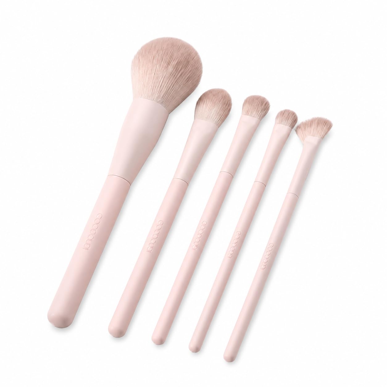 Kosmetikpinsel Set mit Aufbewahrungstasche – Make-up Pinselset für Anfänger, Mini Lidschatten Pinselset, 5-teiliges Set für das Gesicht – Kreiert ein klares, natürliches Make-up