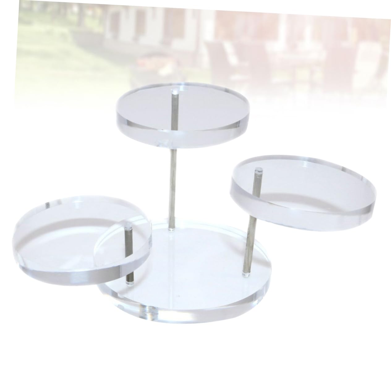 FRCOLOR Acrylic Ring Display Stand Transparent Rotating Jewelry Organizer for Optimal Viewing Sleek Design Easy to Clean Ring Collector and Display Rack for Rings