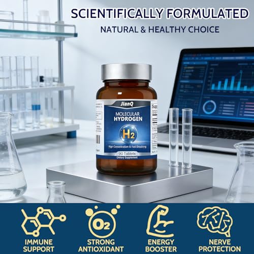 Hydrogen Water Tablets - Molecular Hydrogen Tablets for Drinking Water, Unflavored 12 PPM H2 Tabs with Magnesium - 90 Fast-Dissolve Tabs for Energy, Focus & Antioxidant Support — view 5