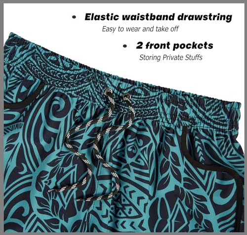 APTRO Damen Badeshorts Strandshorts Boardshorts Badehose Wassersport UV Schutz Sommer Sport Shorts Bohemia WS286 L 4