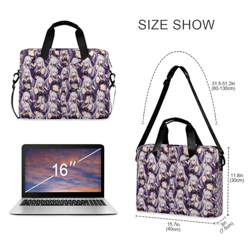 Bolsa cruzada para laptop 15.6" con asa y correa miniatura 5