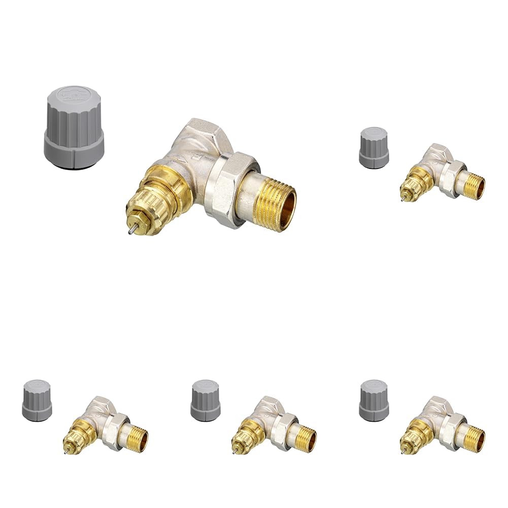 Danfoss 013 G0003 Thermostatventil ra-fn 15, grau, 1/2" (Packung mit 5)