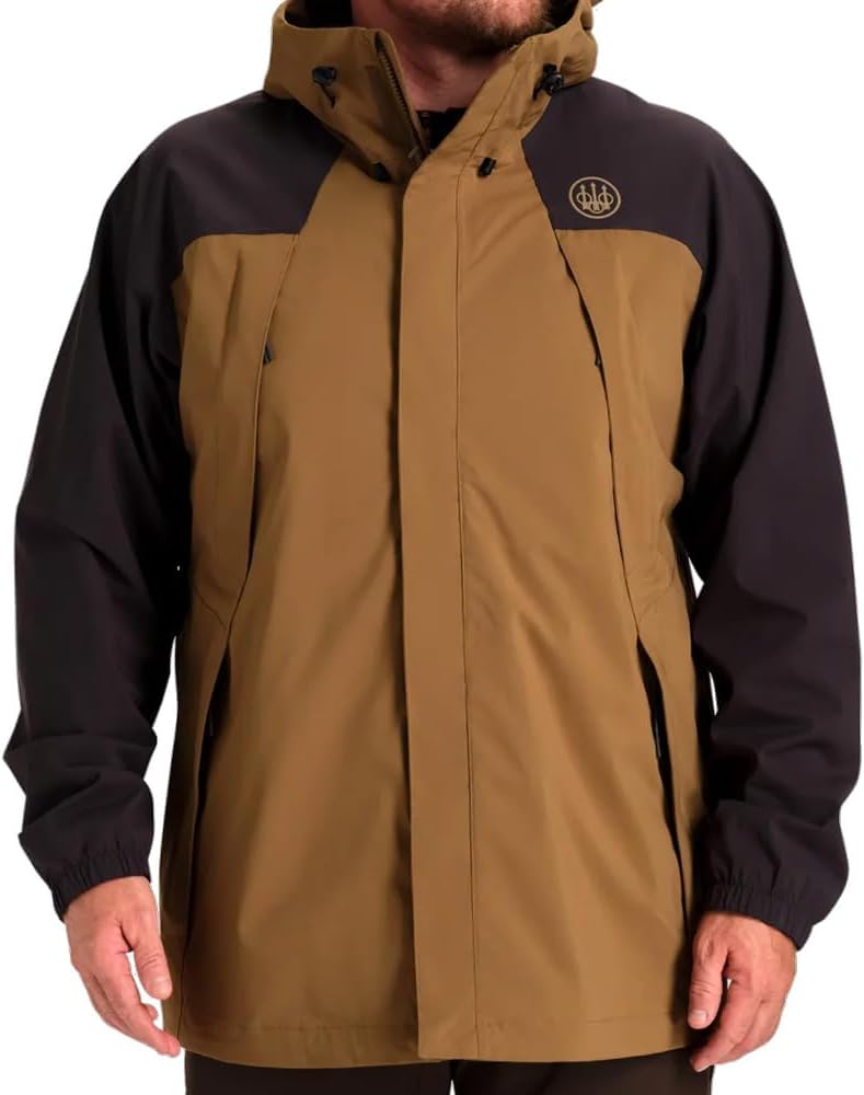 Beretta Men's Covey 2L Field Breathable Lightweight Ergonomic Fit Waterproof Hooded Hunting Jacket w/Breathable Mesh Lining