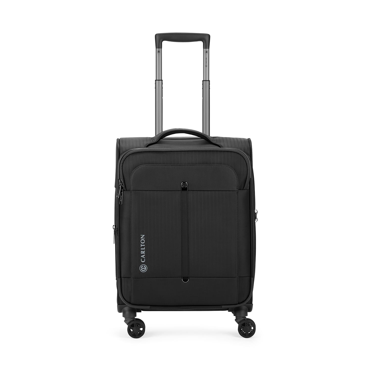 Carlton Tuxedo Polyester 57 Cms Black Softsided Cabin Spinner Suitcase Luggage (113J458010)-picture-23