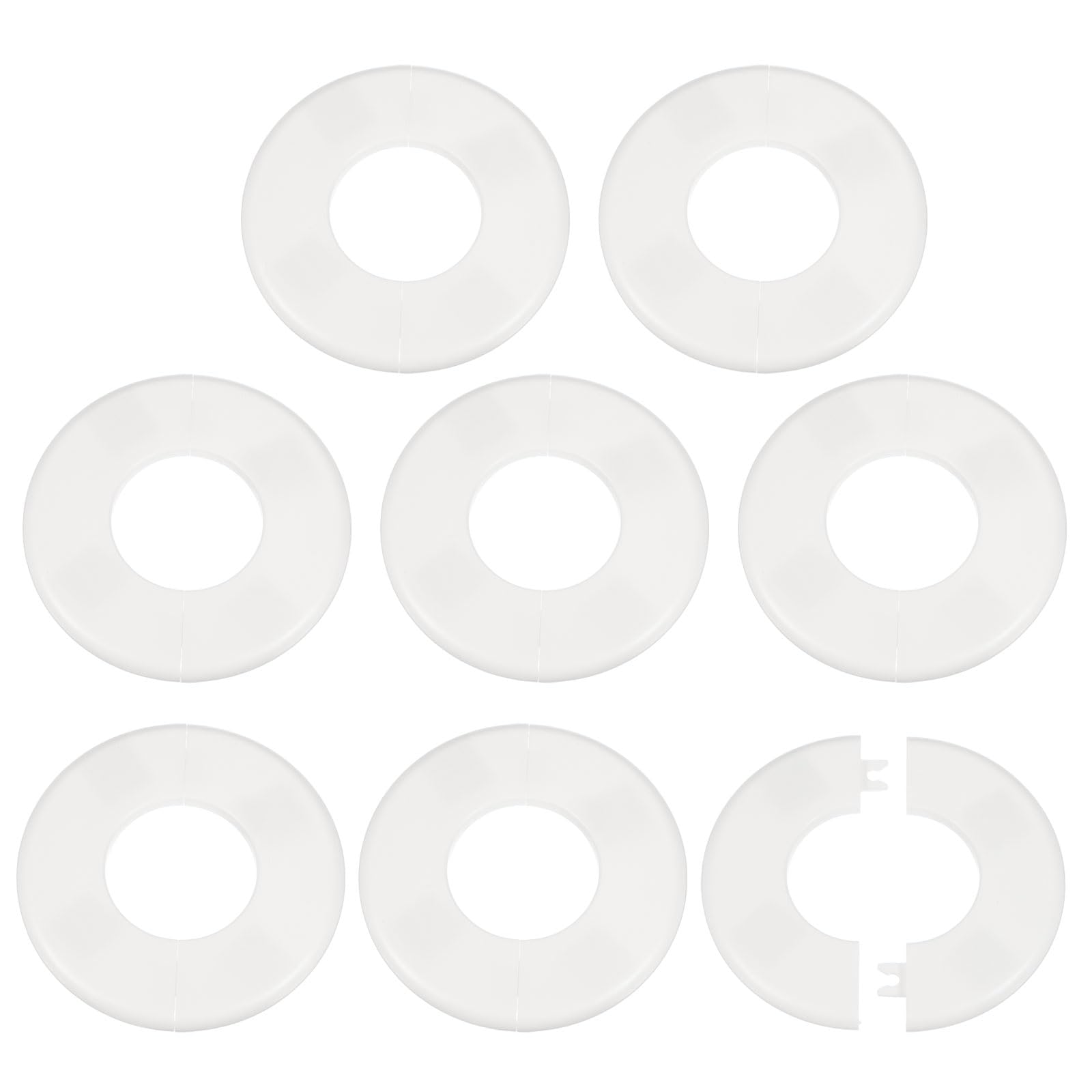Cache-pipe autocollant en plastique pour masquer les trous de plomberie