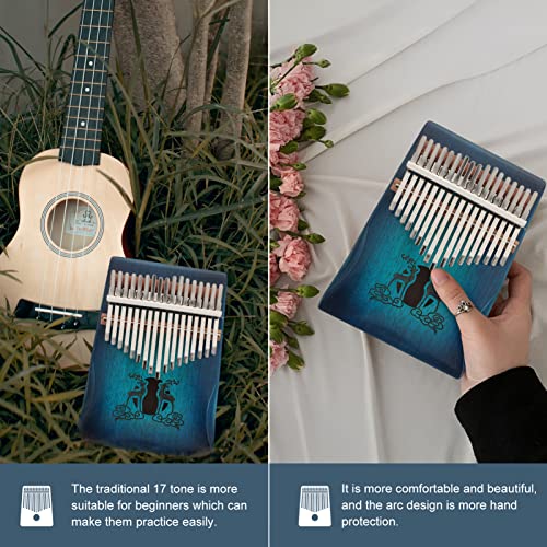 BIENKA Kalimba Thumb Piano 17 Keys: Portable Mbira Finger Piano avec Tuning Hammer Professional Thumb Piano Piano - Les Beatles, Paul McCartney, John Lennon, RIngo Starr, George Harrison BIENKA Kalimba Thumb Piano 17 Keys: Portable Mbira Finger Piano avec Tuning Hammer Professional Thumb Piano Piano – Image 8