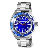 Vostok | Komandirskie 650852 Automatic Mechanical Self-Winding Diver Wrist Watch | Steel Bracelet