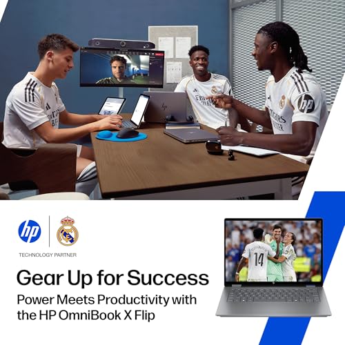 Image of HP OmniBook X Flip OLED (Previously Envy) Intel Core Ultra 5 226V, 40 Tops(16GB LPDDR5X,512GB SSD) 3K, Touch, 120hz,14'' /35.6cm, Win11, Office24, Meteor Silver,1.38kg, fm0058TU,Pen, Next Gen AI Laptop
