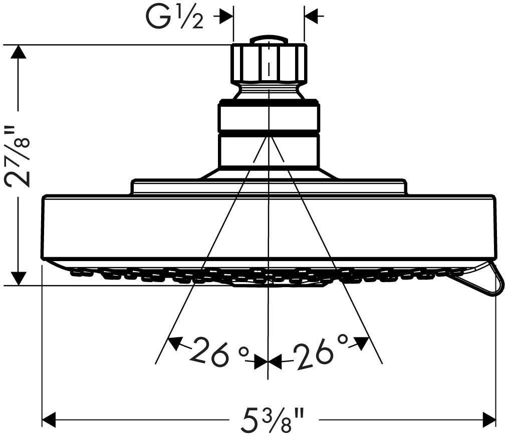 Showerhead demonstrating WhirlAir spray pattern