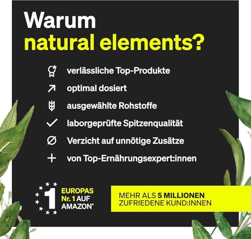 natural elements Bio Flohsamenschalen – 500g Beutel – 99+% Reinheit, biozertifiziert, vegan – Low-Carb, ballaststoffreich, glutenfrei – ohne unnötige Zusätze, laborgeprüfte Qualität 6