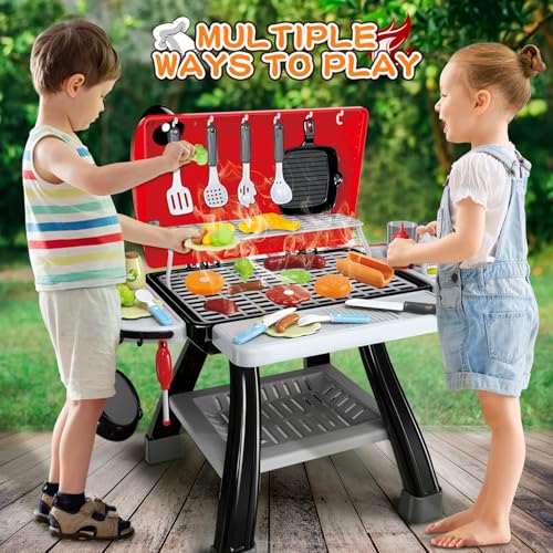 Bstoyder WYDSKJ001 Kids Play Kitchen Toys, Kids Bbq Grill Kitchen Playset thumb #4