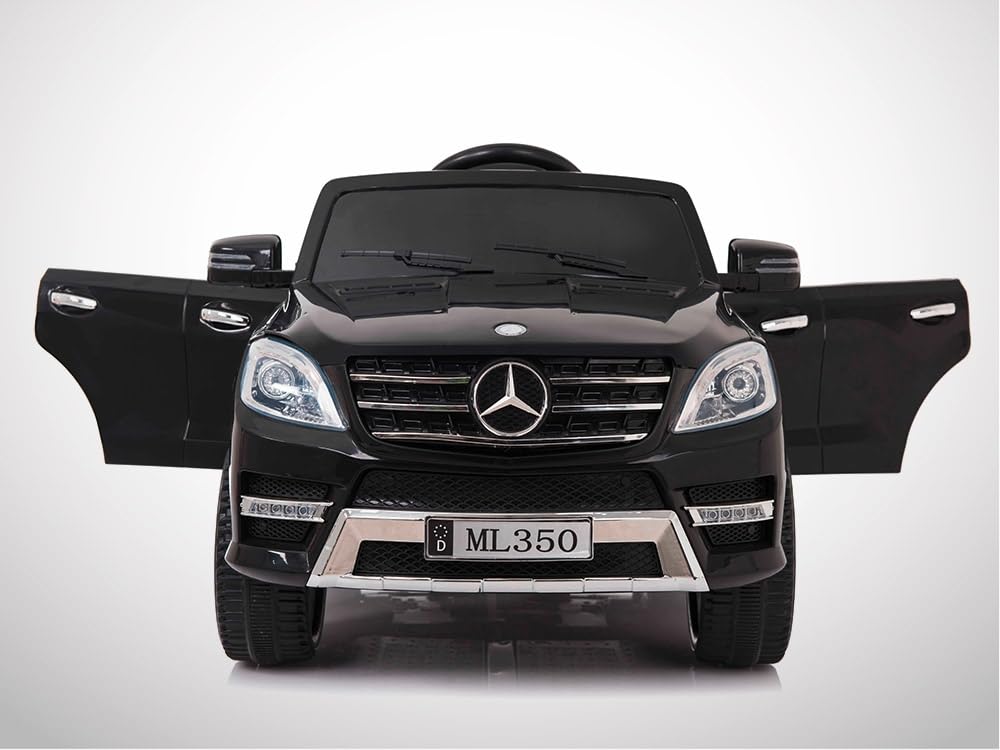 Auto elettrica per bambini, Mercedes ML 350 50 W, colore: nero
