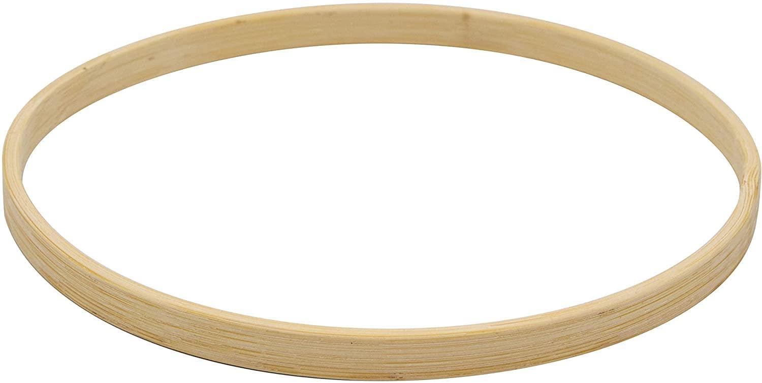 Set di 3 anelli in legno di bambù, 50 cm