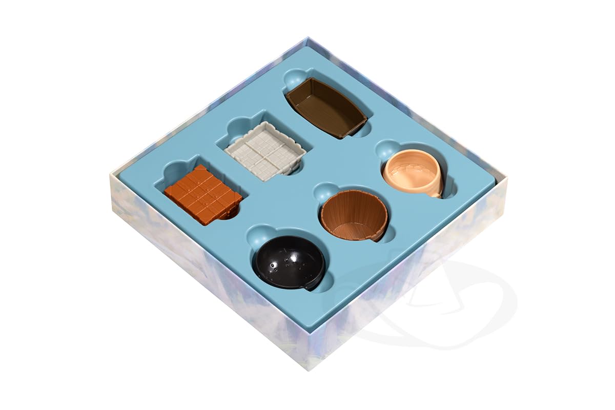 Everdell Silverfrost Deluxe Resource Vessels - Supporti per componenti 3D premium, accessori per giochi da tavolo aggiornati, supporti per risorse e gettoni