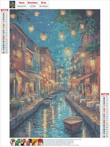 CLYCTIP Diamond Painting – DIY Diamanten Painting für Erwachsene und Kinder, Kunsthandwerk für Anfänger und Wanddekoration 30x40 cm (338)
