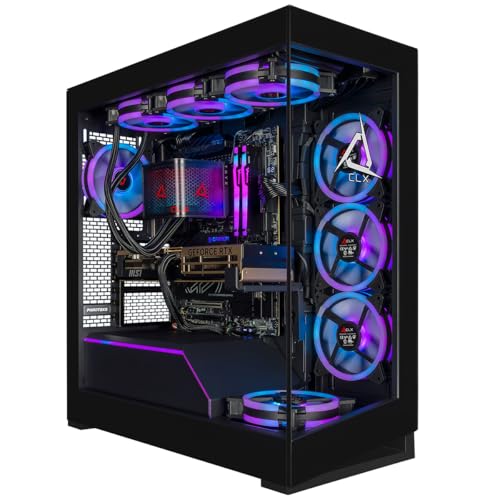 Image of CLX Horus Gaming PC - AMD Ryzen 9 9950X3D 4.3GHz, GeForce RTX 5080, 360mm Tryx AIO, 32GB DDR5 RGB Memory, 2TB SSD, WiFi, Windows 11 Home, Black, AI-Accelerated