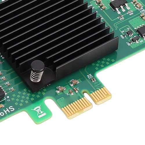 Zyyini Gigabit Ethernet Network Card, PCI Express x1 Dual RJ45 Port 10 100 1000Mbps Gigabit Desktop with Gold Finger Plating for 82574L Chipset for PC miniatura 7