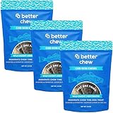 A Better CHEW – Wild Caught Cod Skin Dog Treats | Sourced and Made in The USA, Single Ingredient, Dehydrated | Natural, Healthy Alternative to Rawhides + Bully Sticks, Long Lasting Chew