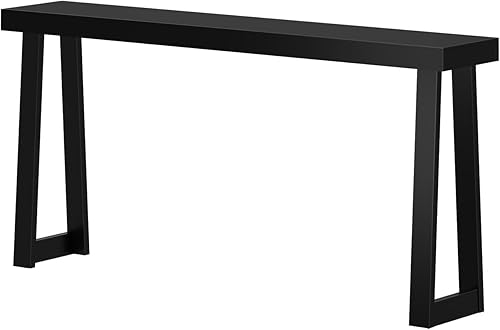 Miniatura 4 de Plank+Beam Solid Wood Console Table, 66 Inch, Sofa Table, Narrow Entryway Table for Hallway, Behind The Couch, Living Room, Foyer, Easy Assembly,