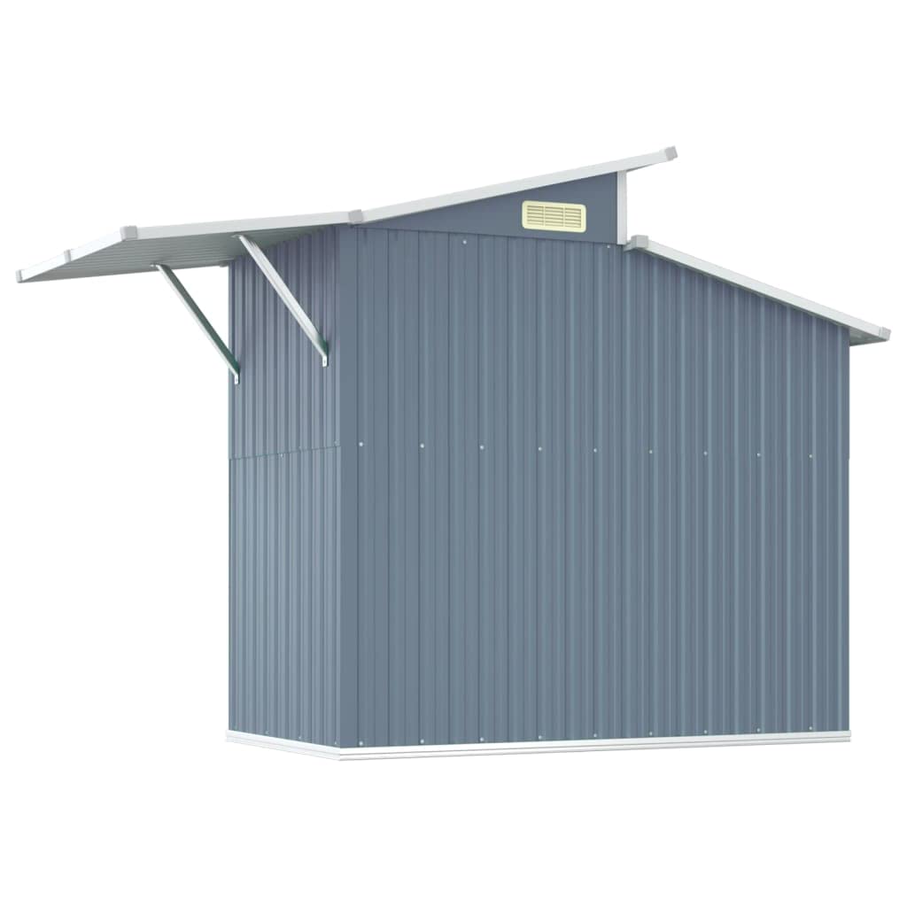 Générique Abri de Jardin Gris 270x130x208,5 cm Acier galvanisé,Maison & Jardin,Pelouses & Jardins,Vie en extérieur,Structures extérieures,Cabanes & abris de Jardin,Gris,43.8 KG,316243