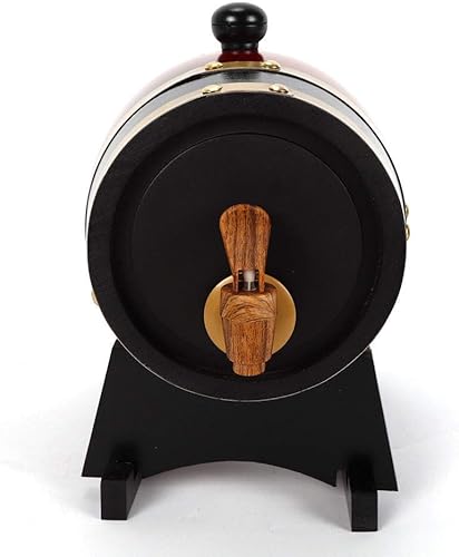 Miniatura 6 de Barril de whisky de 1,5 L, dispensador de barril de vino para el hogar, barriles de envejecimiento de roble para vino, licores, cerveza y licor (con