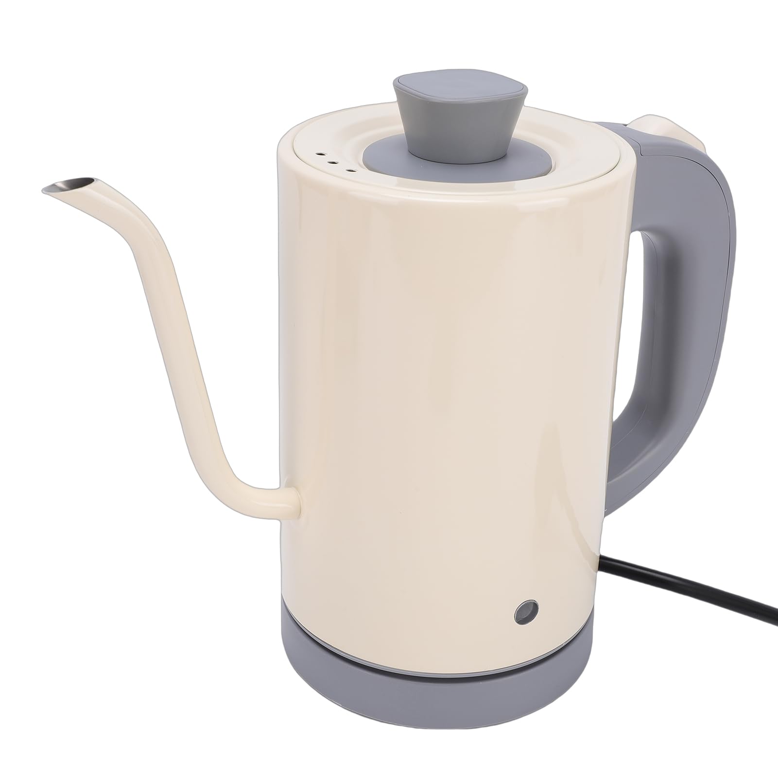 Hervidor Eléctrico con Cuello de Cisne, Hervidor de café de Acero Inoxidable de 600W y 800ml con Control Preciso de Temperatura, para Cocina Casera (Enchufe europeo 220V)