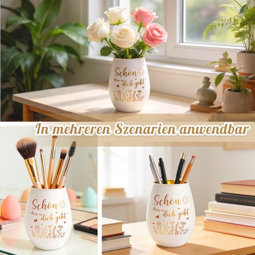 Schön DASS Es Dich Gibt Geschenke,Windlichter Geschenke für Frauen,Windlicht mit Spruch Set enthalten Kerzen, Aufbewahrungsbeutel, Grußkarten, Geburtstagsgeschenk für Frauen, Frau