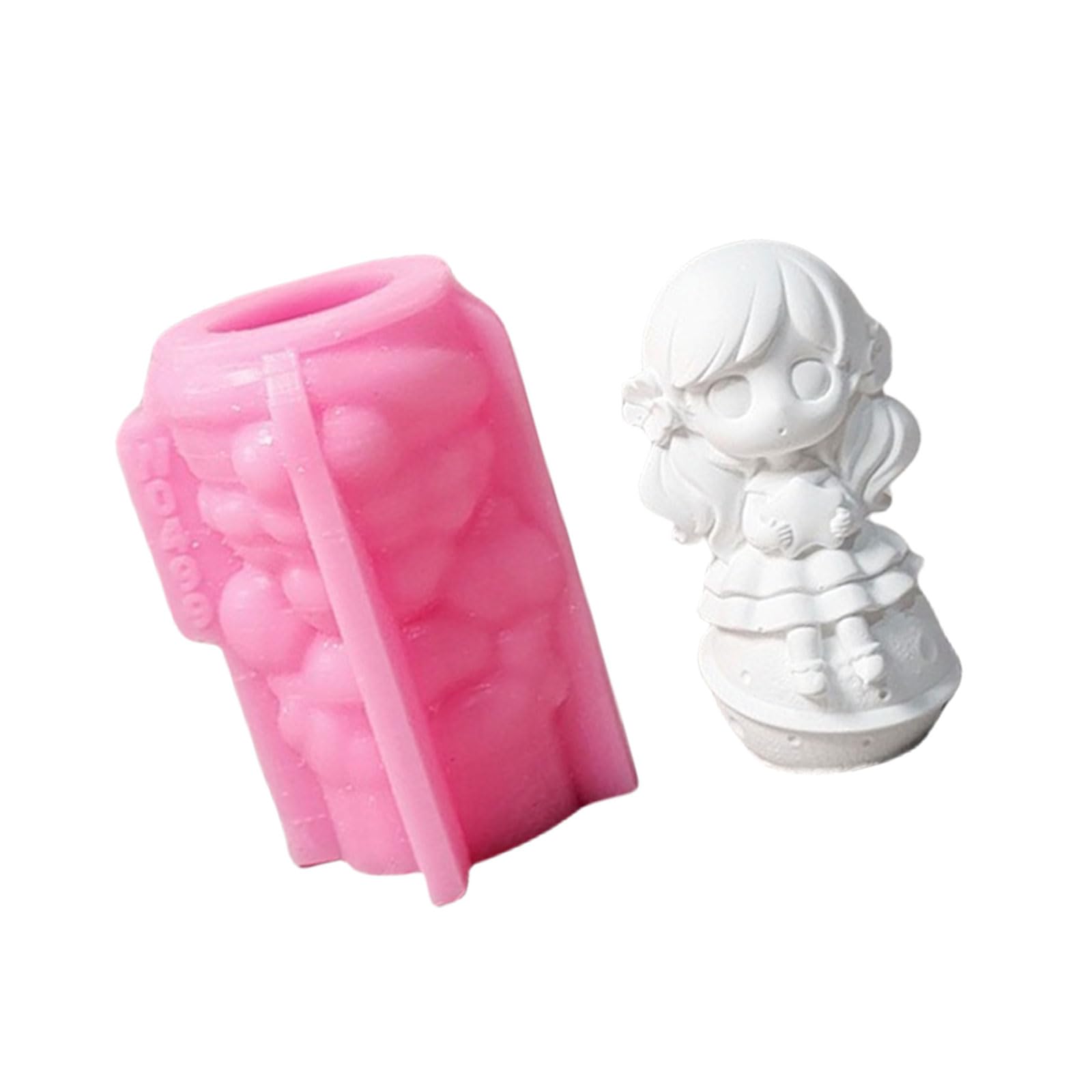 Nucelit Girl Statue Silicone Mold for Soap Making Silicone Molds for Epoxy Resin Art Craft Food Grade