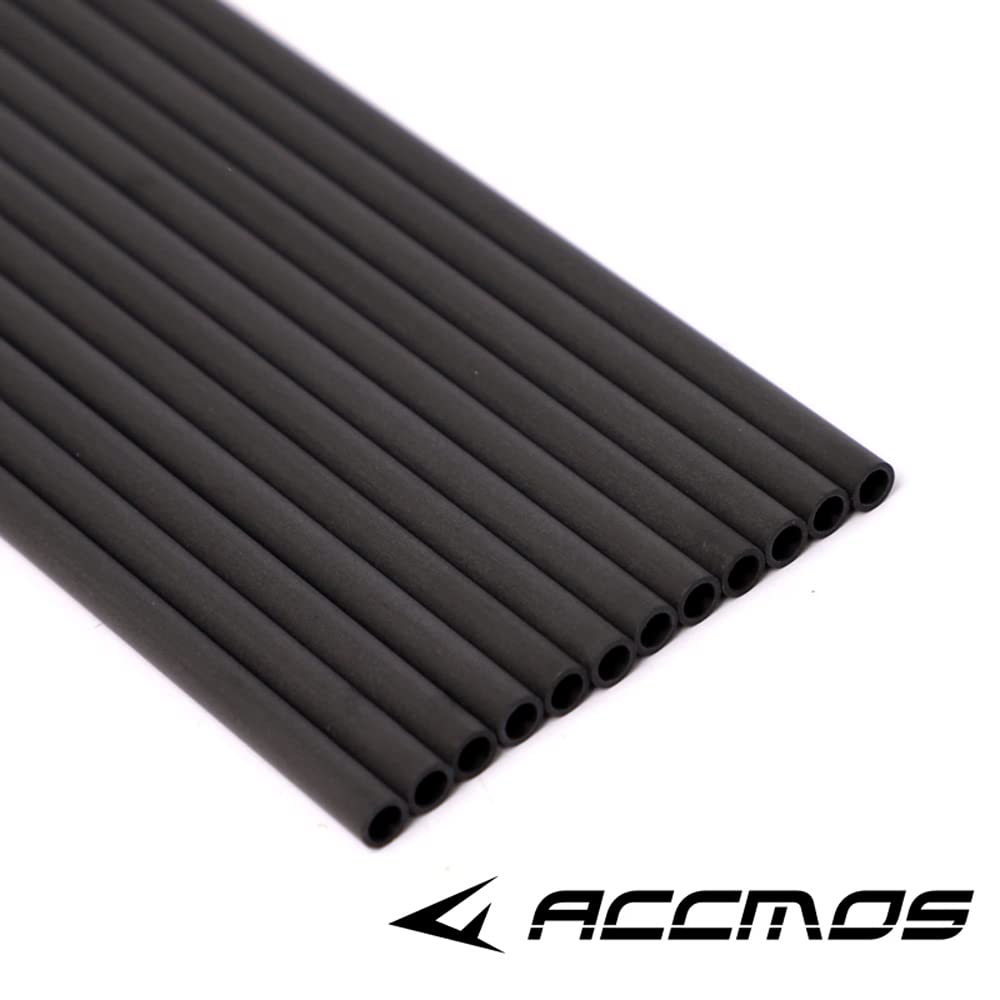 ACCMOS 24pz Tiro con L'Arco Albero della Freccia ID 4,2 mm Spine 300 350 400 500 600 700 800 900 1000 1100 1300 1500 1800 Adatto per Tutti i Tipi Arco e Freccia Tiro