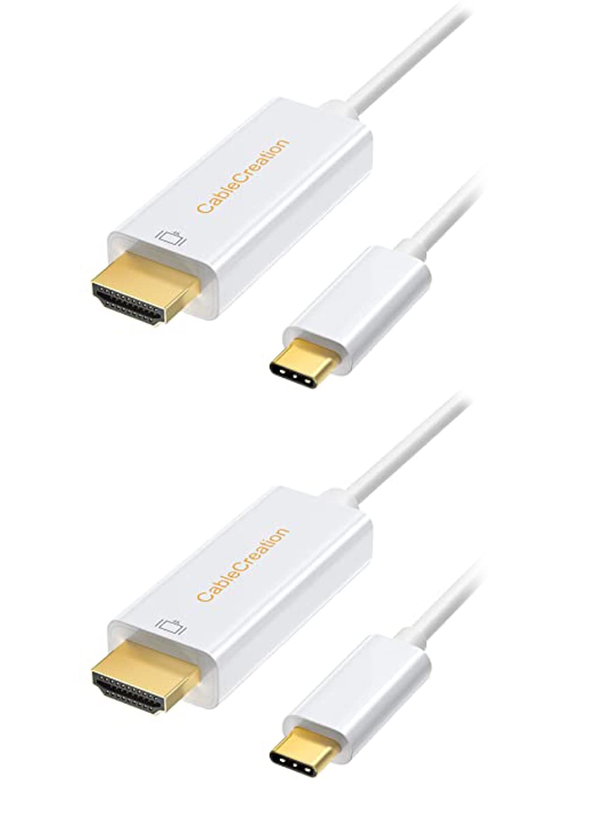CableCreation 2 Pack USB-C To HDMI Cable,Type C Thunderbolt 3 Hdmi 4K